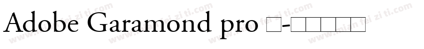 Adobe Garamond pro 加字体转换